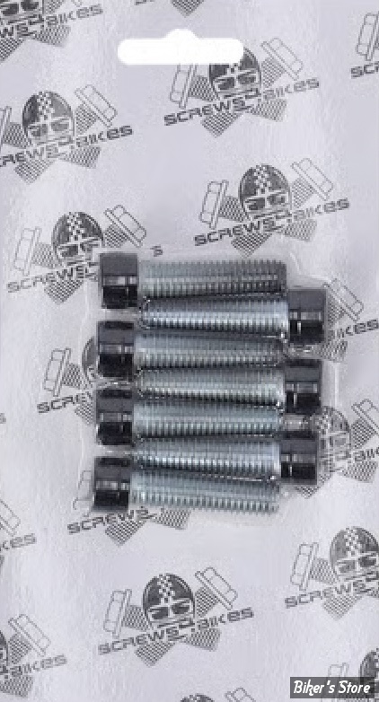 ECLATE N - PIECE N° 20 - KIT VISSERIE DE TES DE FOURCHE - OEM 4352 - SPORTSTER 04/20 - SCREWS4BIKES - NOIR BRILLANT - 6 VIS - GK.HD.5.sw