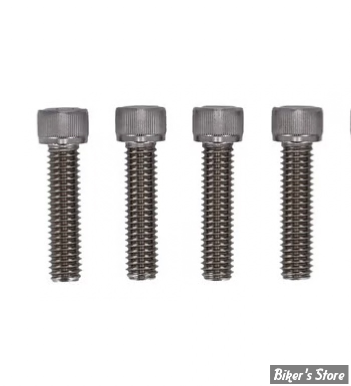 ECLATE N - PIECE N° 07 - KIT VISSERIE DE TES DE FOURCHE - OEM 3056 - SPORTSTER 04/20 - SCREWS4BIKES - INOX POLI - 4 VIS - GK.HD.1.va