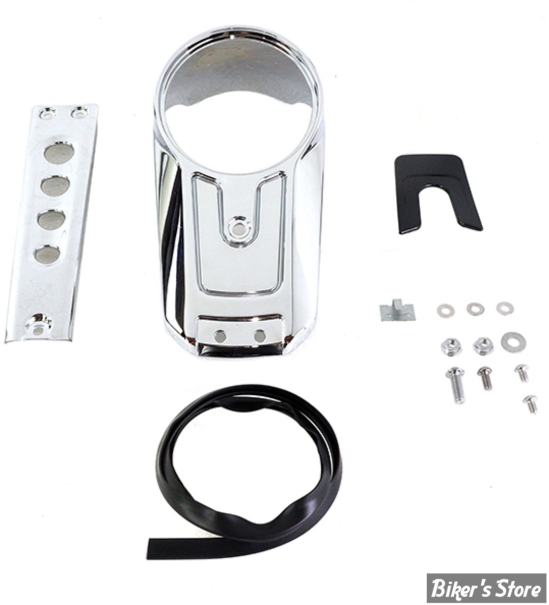  ECLATE A1 - PIECE N° 01 - KIT DE CONSOLE DE RÉSERVOIR - OEM 70900835 / 70900747 / 70900747 / 61400390 / 61400581 / 14101092 / 10102 - SOFTAIL M8 18UP - V-TWIN - CHROME