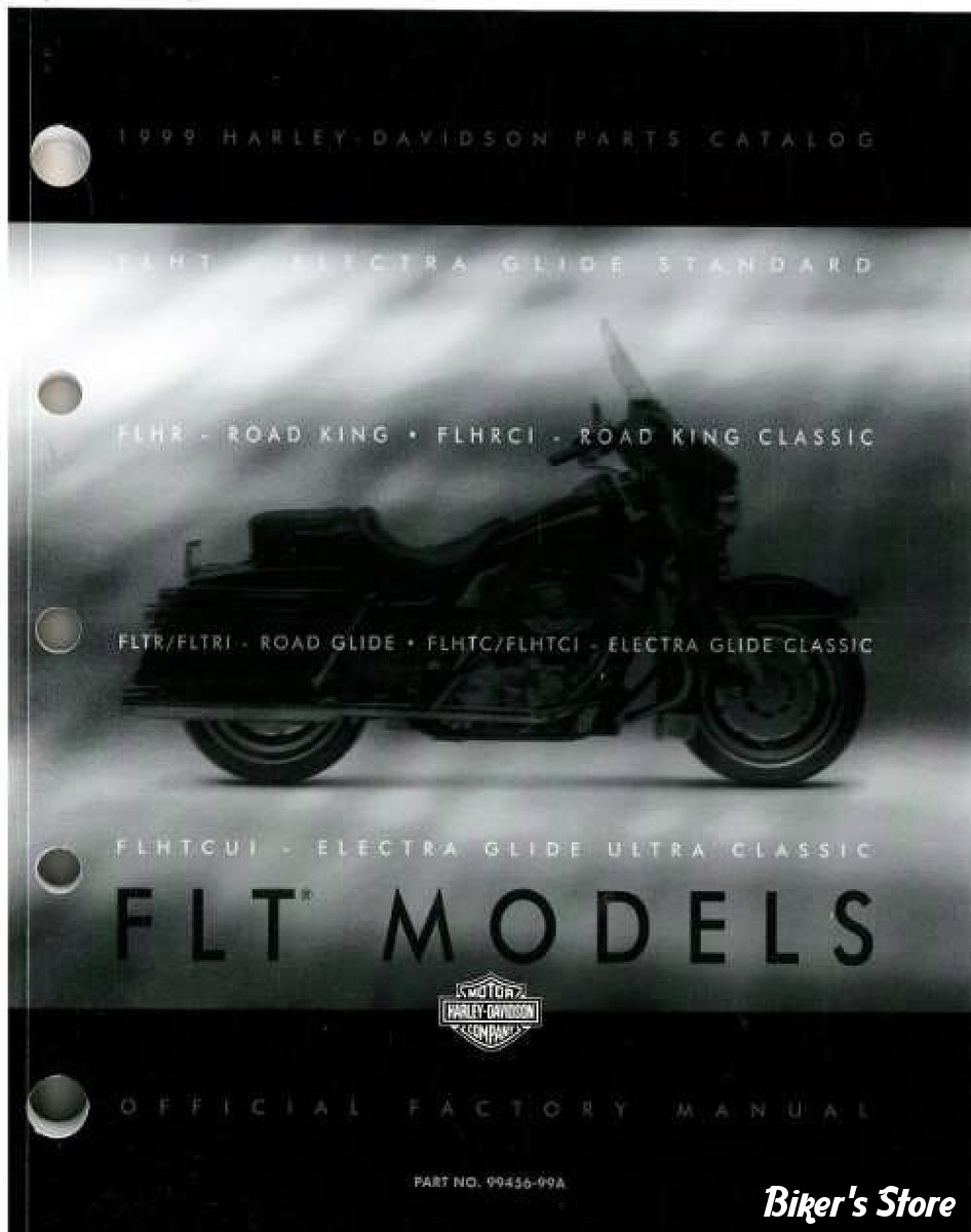 CATALOGUE DE PIECES DETACHEES - TOURING 1999 - OEM 99456-99A - OE Harley Davidson Factory Parts Manual 