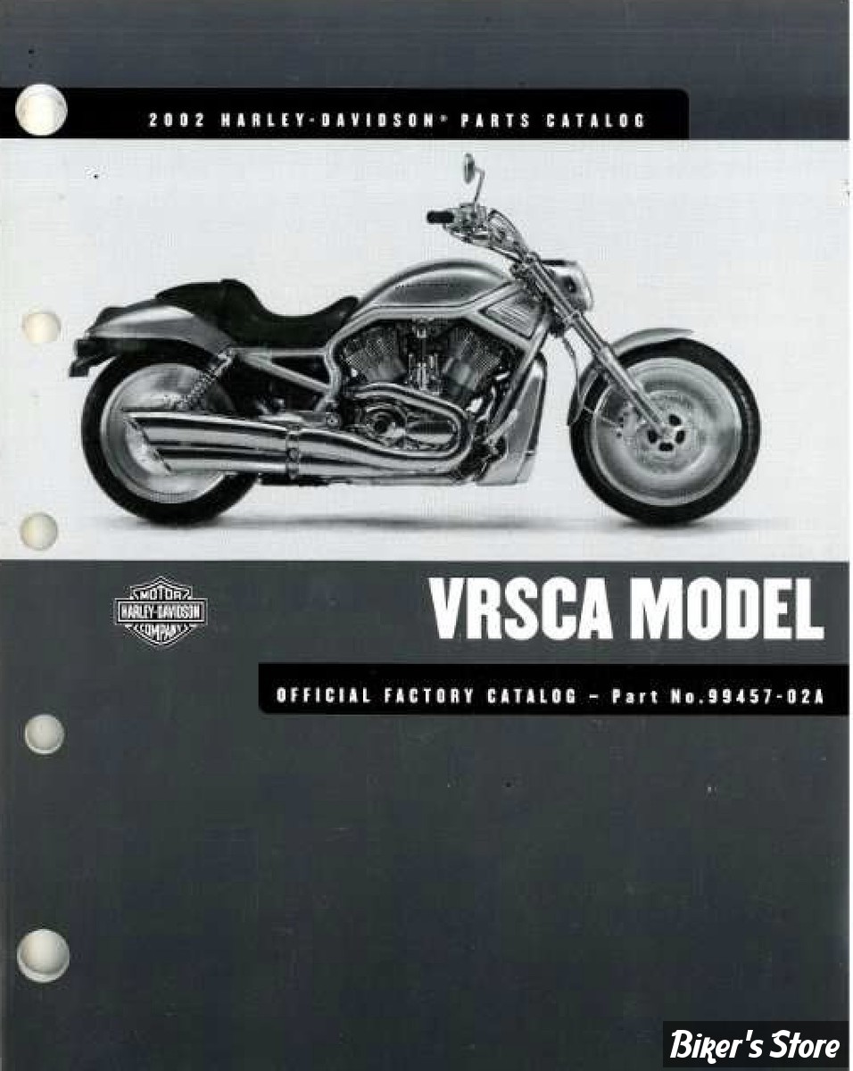 CATALOGUE DE PIECES DETACHEES - V-ROD 2002 - OEM 99457-02A  - OE Harley Davidson Factory Parts Manual 