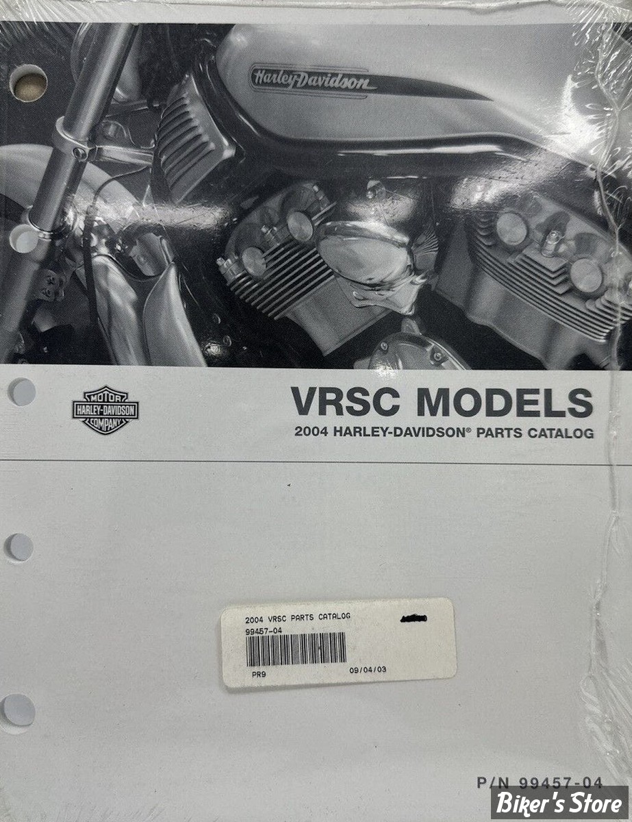 CATALOGUE DE PIECES DETACHEES - V-ROD 2004 - OEM 99457-04 - OE Harley Davidson Factory Parts Manual 