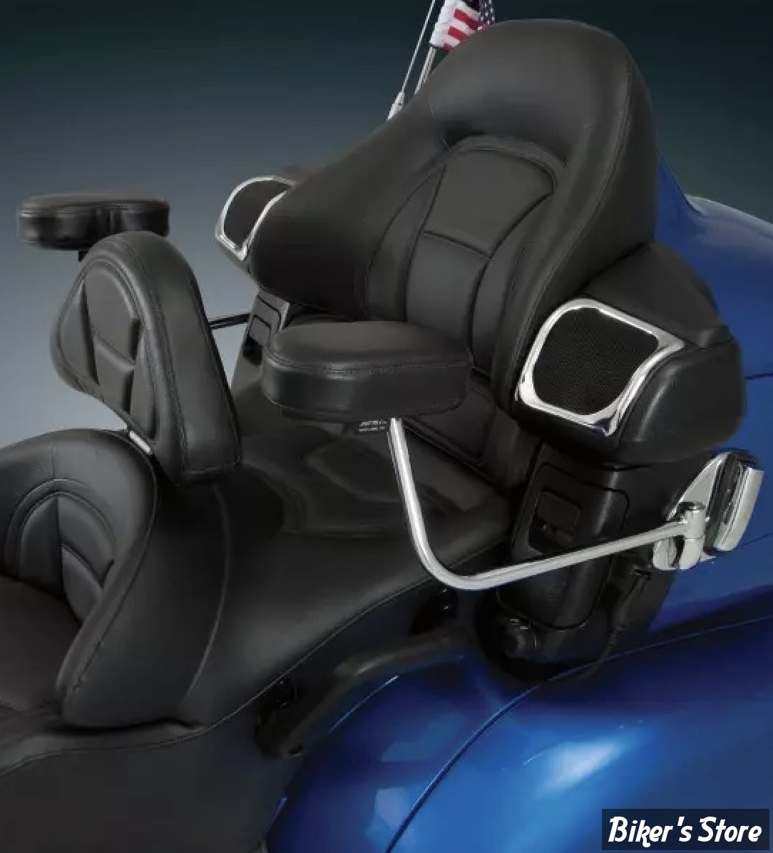 KIT ACCOUDOIRS PASSAGER - SHOW CHROME - HONDA GOLDWING GL1800 2001/2017 - DELUXE ARMREST SYSTEM GL1800 - CHROME - 52-672