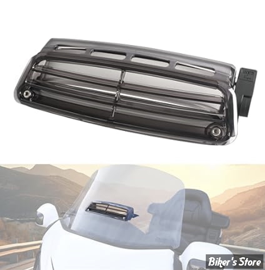 AERATION DE PARE-BRISE - SHOW CHROME / BIG BIKE PARTS - HONDA GOLDWING - NEW STYLE WINDSHIELD VENT - 52-833