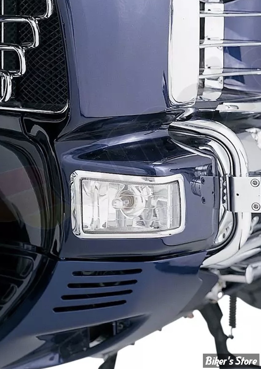 KIT DE PHARES ANTI-BROUILLARD INFÉRIEURS - SHOW CHROME / BIG BIKE PARTS - HONDA GOLDWING 1500 - Lower LED Fog Light Kit - CHROME - 52-595