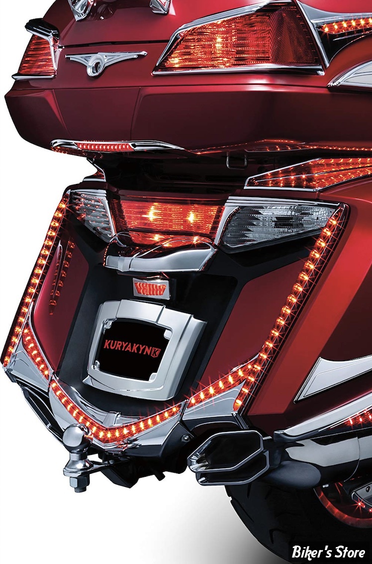 ENJOLIVEURS A LED DE CARÉNAGE ARRIÈRE - KURYAKYN - HONDA GOLDWING 1800 - Kuryakyn L.E.D. Vertical Rear Light Strips 12-17 GL1800 - CHROME - KUR3237 / 3237