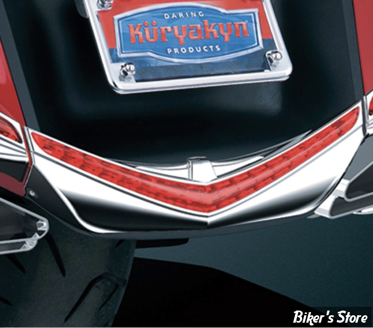 FEU DE GARDE BOUE  ARRIÈRE - KURYAKYN - HONDA GOLDWING - LED Rear Fender Tips - CHROME - KUR3236 / 3236