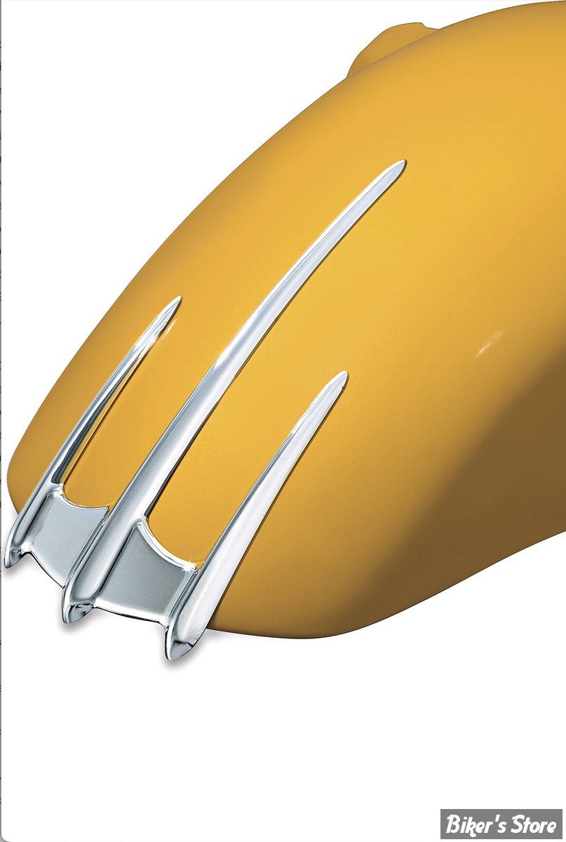 ENJOLIVEUR DE GARDE BOUE AVANT - KURYAKYN- HONDA GOLDWING GL1800 - Triceptor Fender Accents - CHROME - KUR7340 / 7340