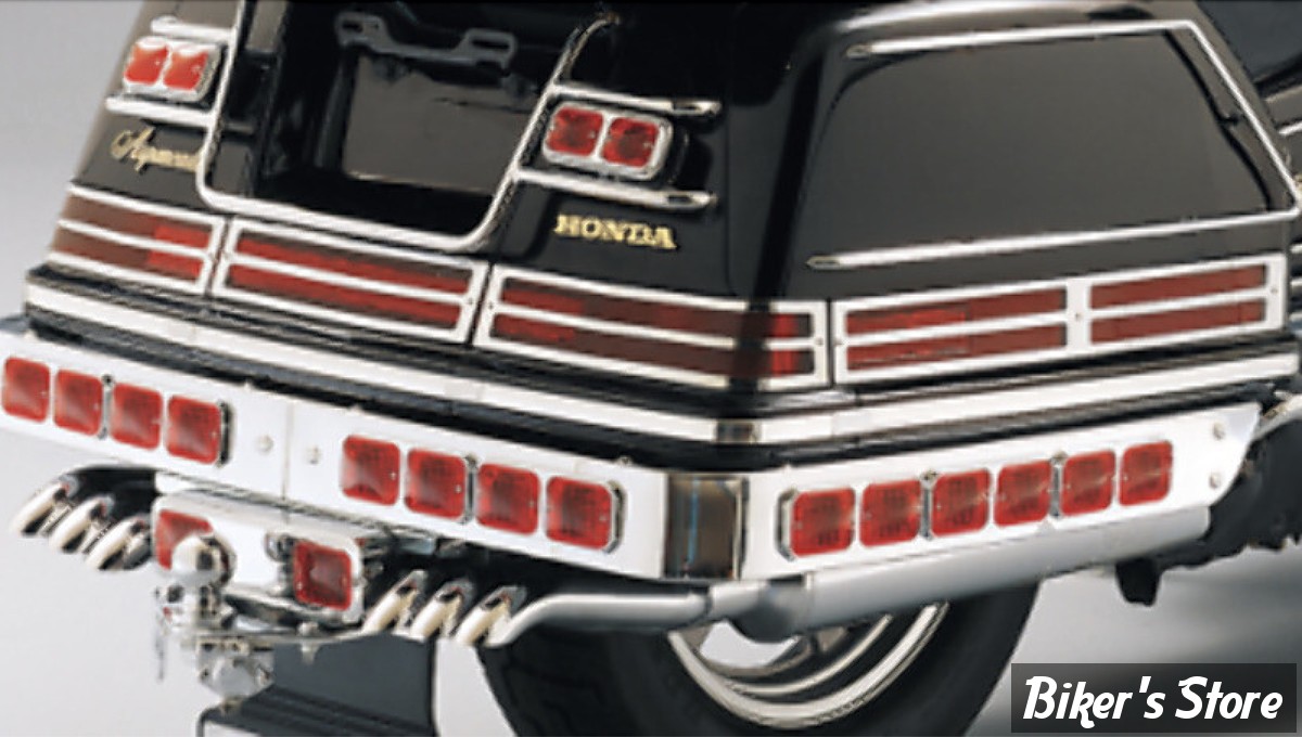 MOULURES DE SACOCHES - PARTS UNLIMITED - HONDA GOLDWING 1500 - Saddlebag Lens Grille Set - CHROME 