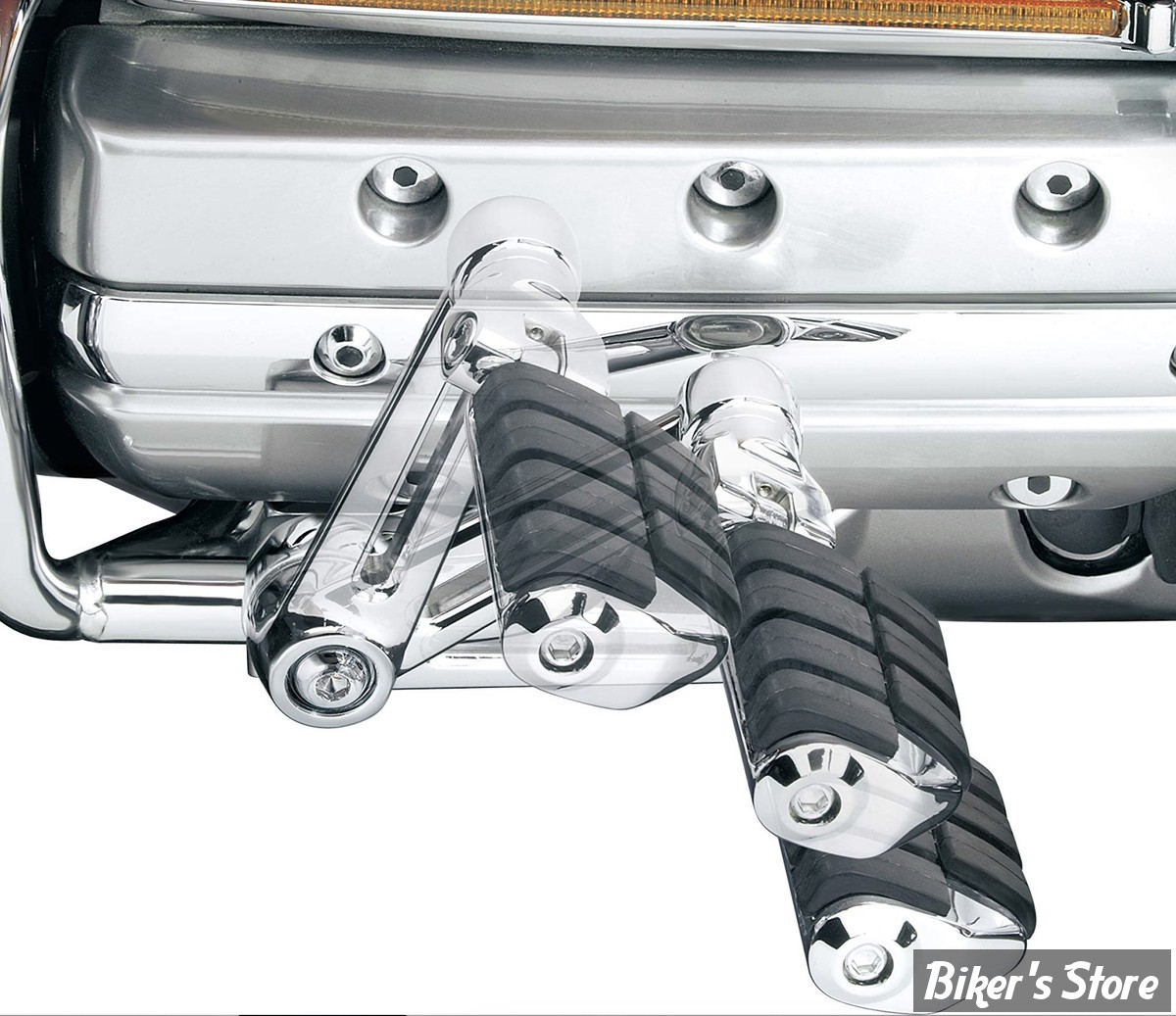 KIT REPOSES-PIEDS - KURYAKYN - HONDA GOLDWING - Ergo II Dually ISO Pegs With Long Arms - CHROME - KUR4056 / 4056