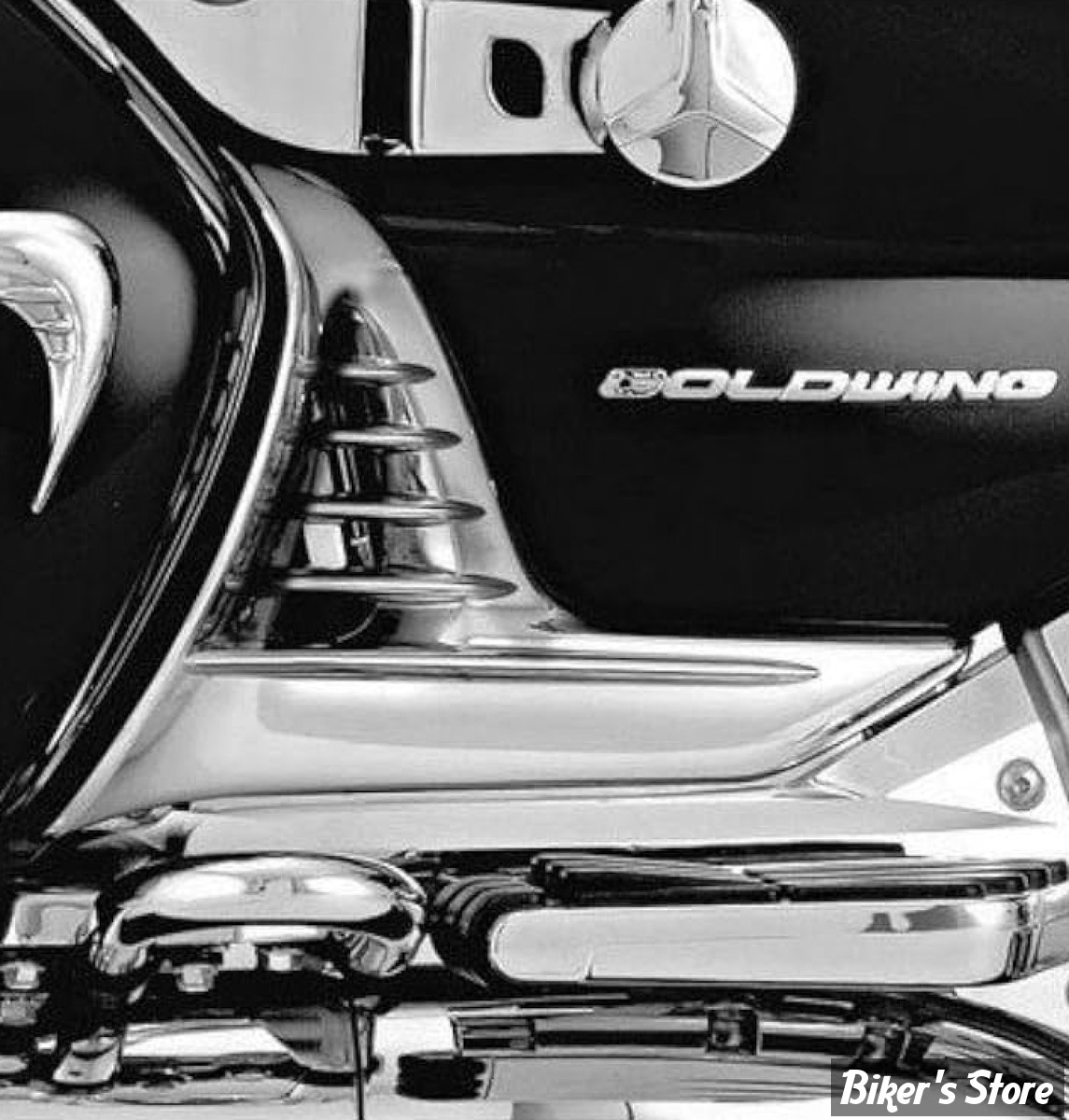 ENJOLIVEUR DE BATTERIE - KURYAKYN - HONDA GOLDWING GL1800 01/10 - Kuryakyn Louvered Battery Box Cover - CHROME - KUR3913 / 3913