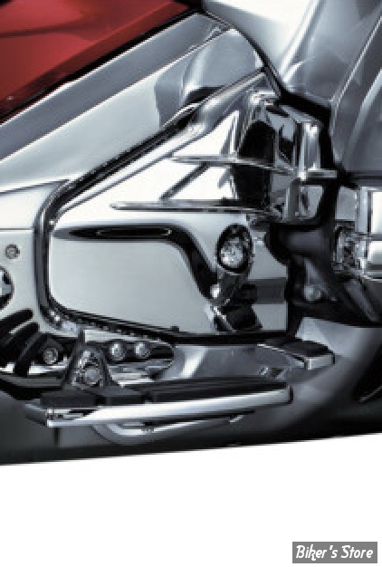 KIT DE CACHES TRANSMISSION - KURYAKYN - HONDA GOLDWING GL1800 01/17 - Louvered Transmission Covers - CHROME - KUR7366 / 7366