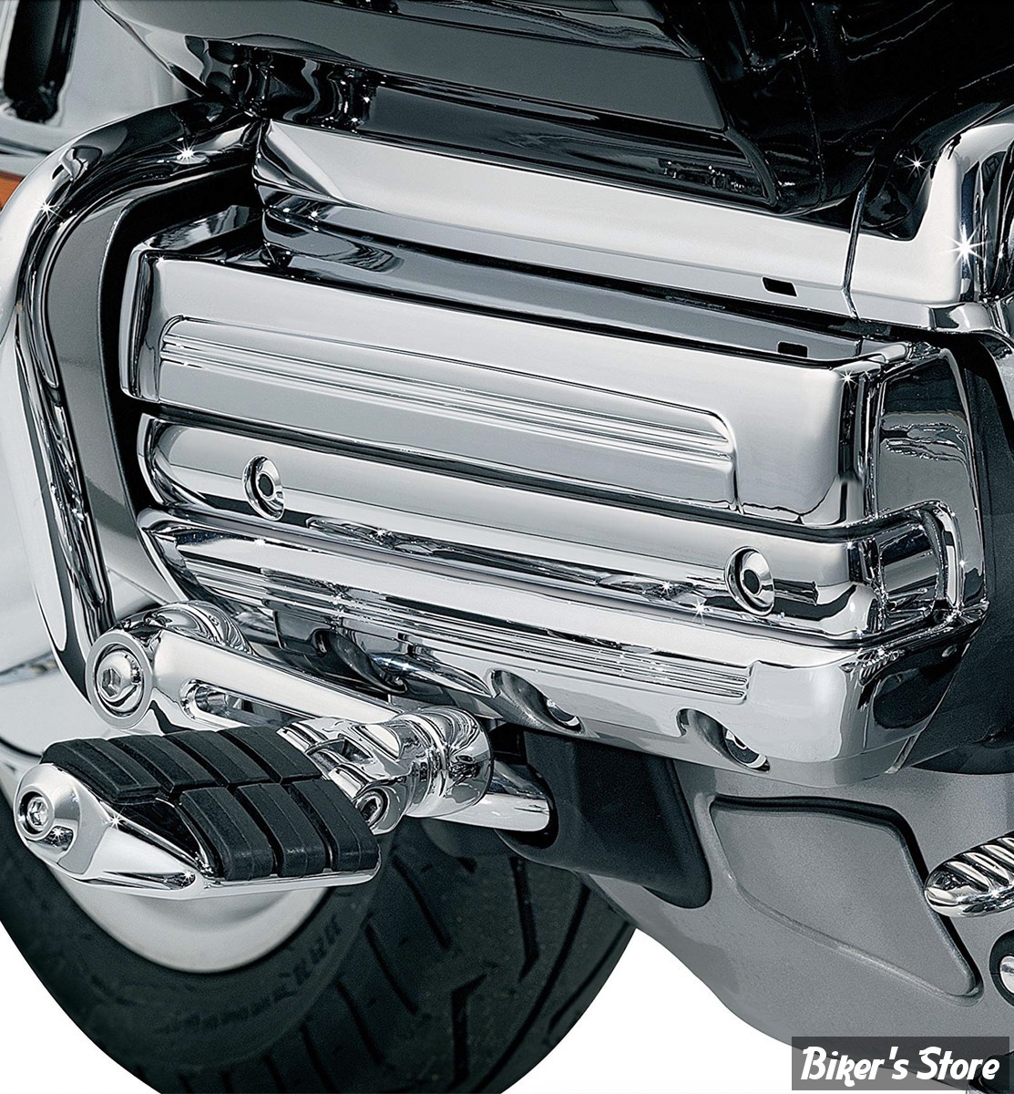 CACHES COUVERCLES DE SOUPAPES -  KURYAKYN - HONDA GOLDWING GL1800 01/17 - Lightning Valve Covers - CHROME - KUR3901 / 3901