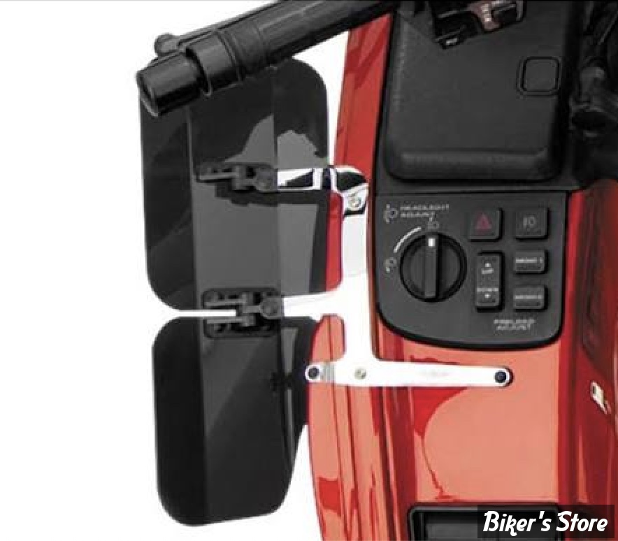  DEFLECTEURS D'AIR LATÉRAUX DE CARÉNAGE - HONDA GOLDWING 12/17 - NATIONAL CYCLE - Wing Deflectors™ Fairing Mount for GL1800 - FUMÉ FONCÉ - N5113