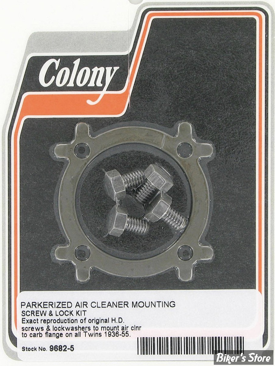 ECLATE M - PIECE N° 51 - KIT DE MONTAGE FILTRE A AIR LINKERT - BIG TWIN AVEC CARBURATEURS LINKERT 36/55 - OEM 29155-36 / 3625 - COLONY - PARKERIZÉ - 9682-5