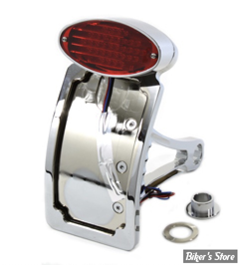 PLAQUE LATERALE - 100 X 180 - SOFTAIL 84/06 / DYNA 06/07 - BILLET - CATEYE VERTICALE - AXE DE 1" OU 3/4"