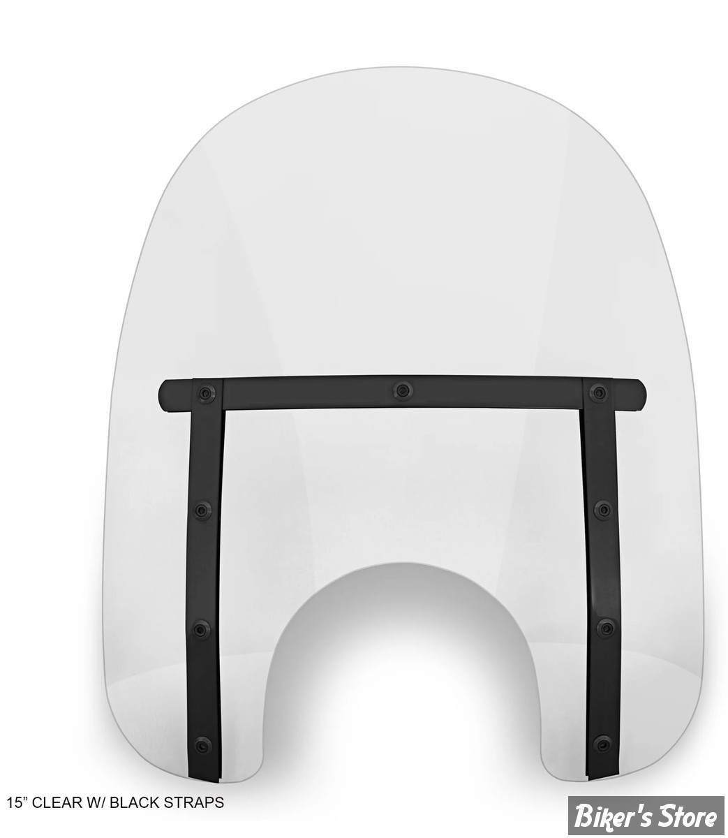 PARE BRISE DÉTACHABLE - MEMPHIS SHADES - MEMPHIS SLIM - DÉCOUPE DE PHARE DE 7" - HAUTEUR 17" / 43CM - NIGHT SHADES TRANSLUCIDE - MEB4110