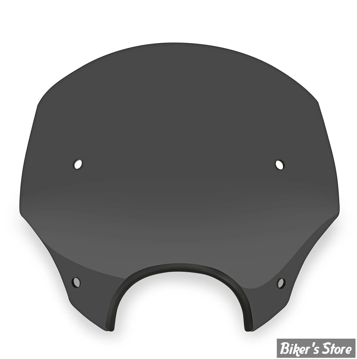 PARE BRISE DÉTACHABLE - MEMPHIS SHADES - SPORTSHIELD - EL PASO - DÉCOUPE DE PHARE DE 7" / 18CM - HAUTEUR 13" / 33.00CM - FUMÉ NOIR FONCÉ - MEP5235