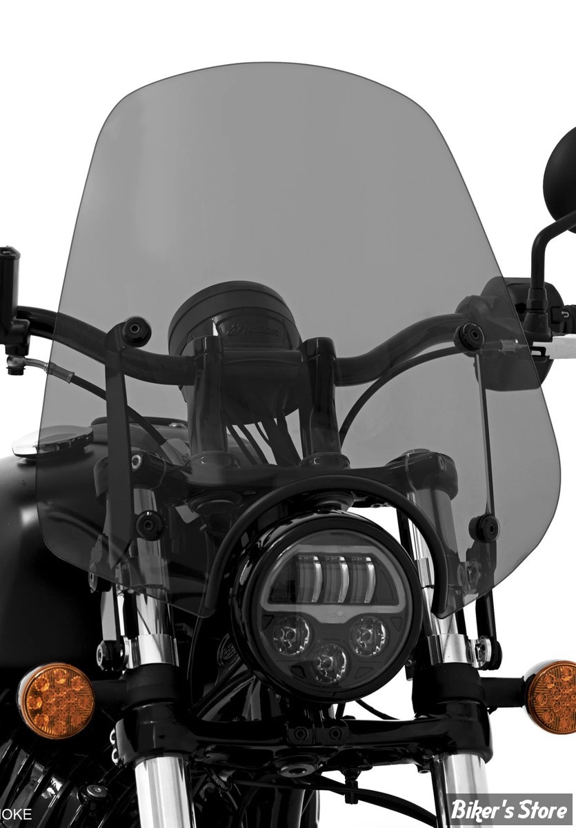 PARE BRISE DÉTACHABLE - MEMPHIS SHADES - DEL RIO / SPORTSHIELD - HAUTEUR 15" / 38.00CM - NOIR FUMÉ FONCÉ - MEP51110