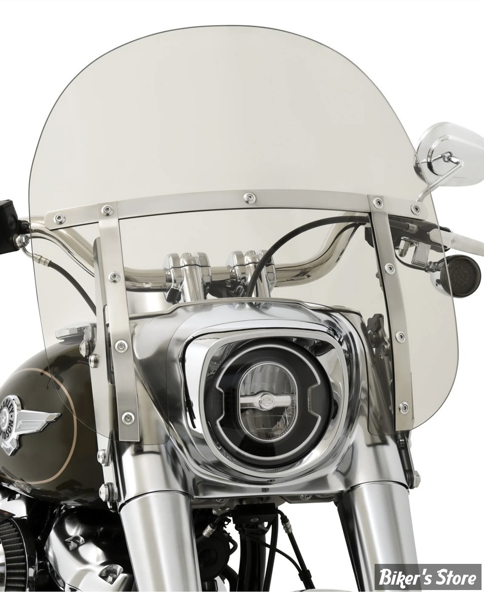 PARE BRISE DÉTACHABLE -  MEMPHIS SHADES - FATS - SOFTAIL FLFB/S 18UP - HAUTEUR 13" / 33CM - INCOLORE - MEM6000