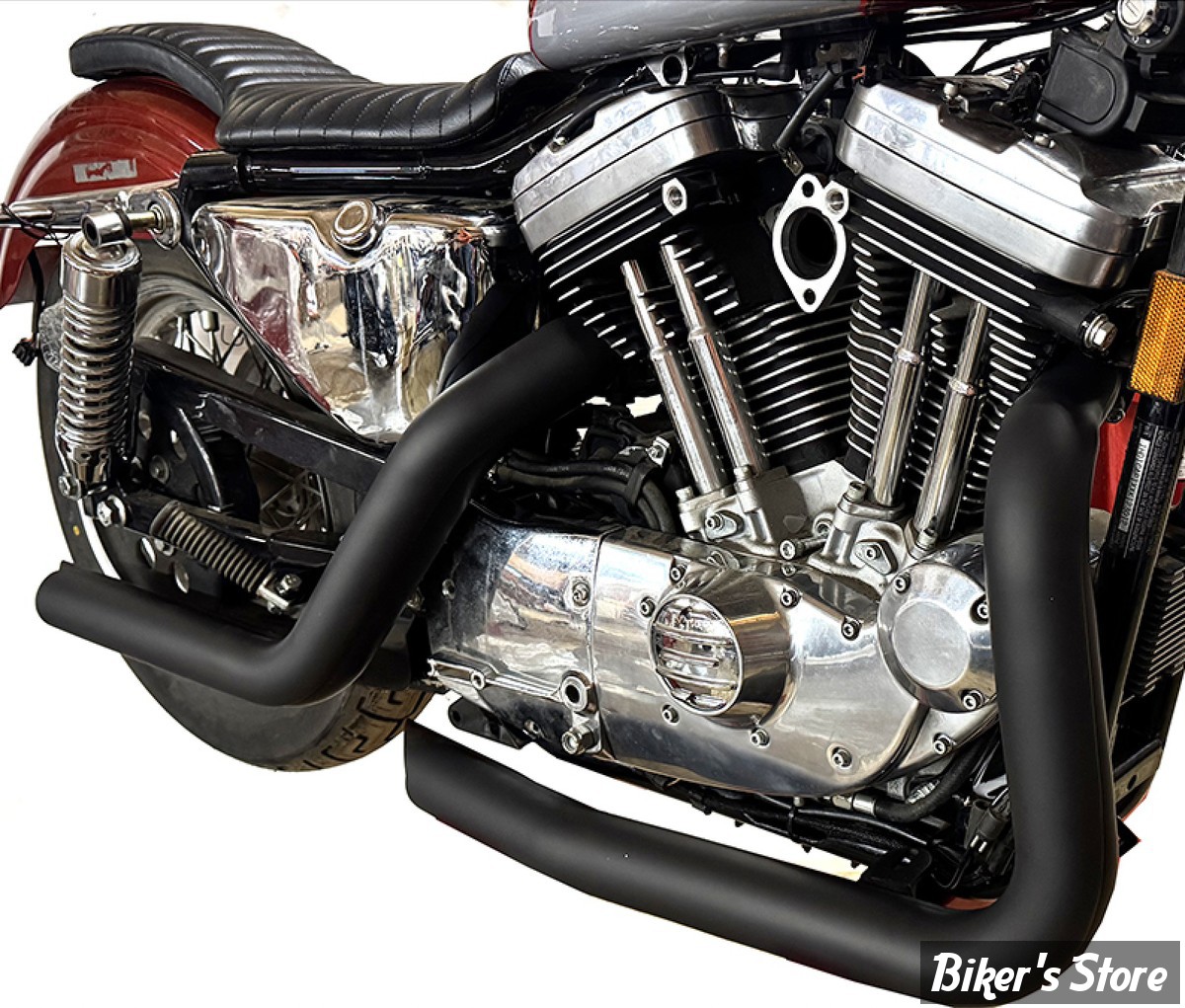 ECHAPPEMENT - Wyatt Gatling - DRAG PIPES 2 1/4" - Wyatt Gatling Monster Pipes  - 30-3433 -  NOIR