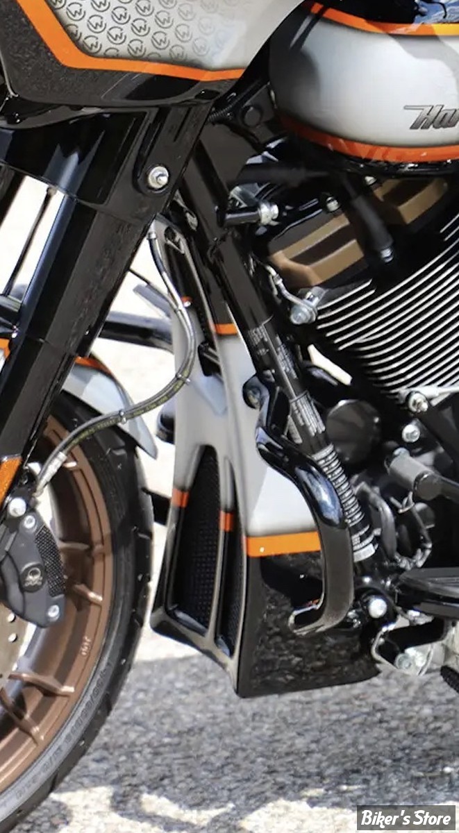 SPOILER - CULT WERK - TOURING MILWAUKEE-EIGHT® FLHX 21UP - Cult-Werk  Frame Cover "Custom" - A PEINDRE - HD-TOU040