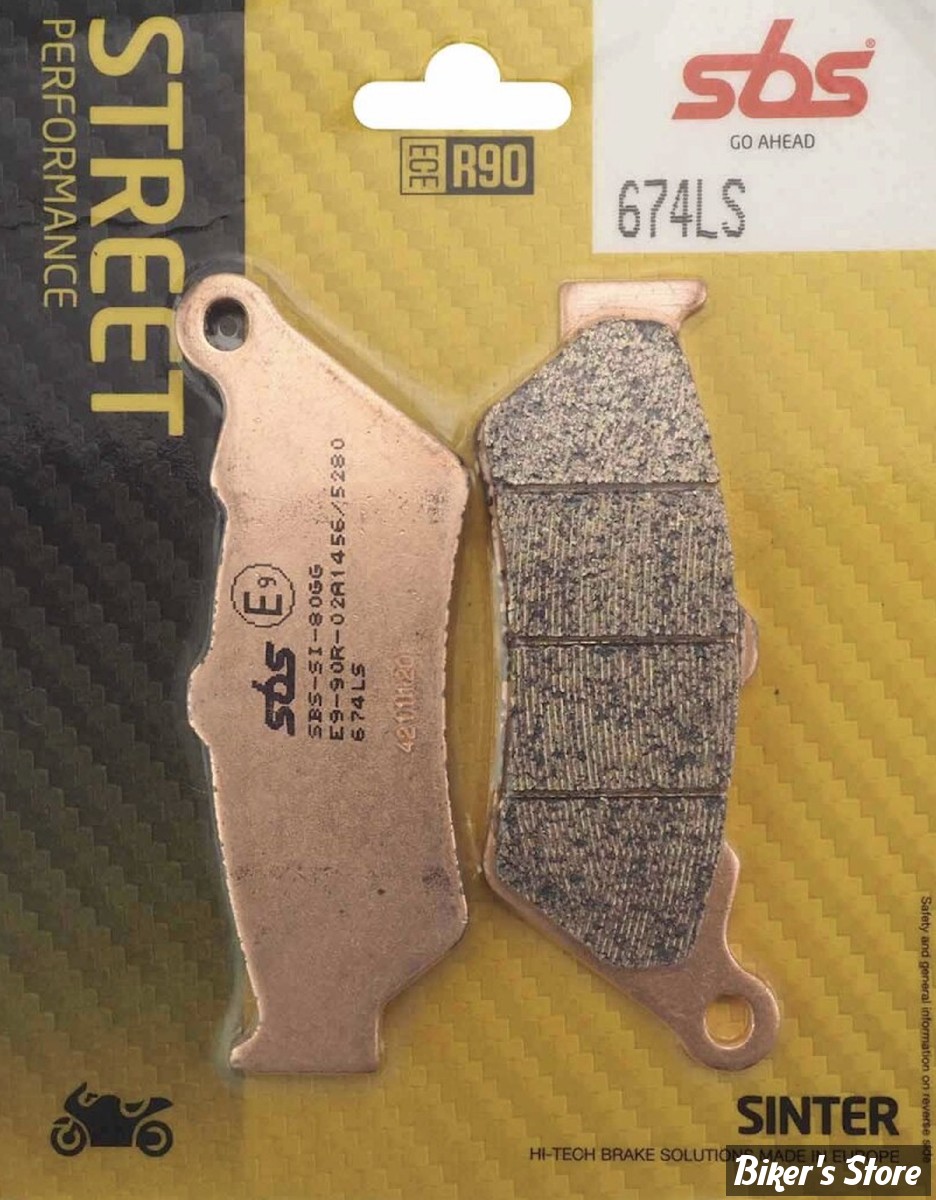 - PLAQUETTES DE FREIN - ARRIERE - OEM 2202491 / 2204724 - VICTORY 1998/2007 - SBS - METAL FRITTÉ - 674LS