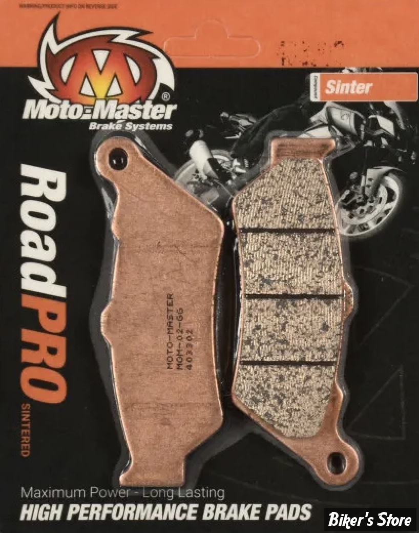 - PLAQUETTES DE FREIN - ARRIERE - OEM 2202491 / 2204724 - VICTORY 1998/2007 - MOTO MASTER - METAL FRITTÉ - 403302