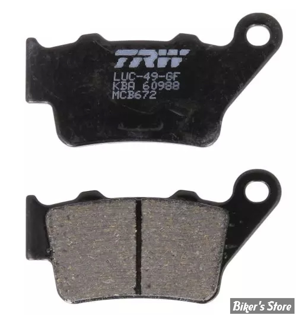 - PLAQUETTES DE FREIN - ARRIERE - OEM 2206146 / 41300241 - INDIAN SCOUT 17UP / VICTORY 2017 / RA1250/S 2021UP - TRW LUCAS - METAL FRITTÉ - MCB672