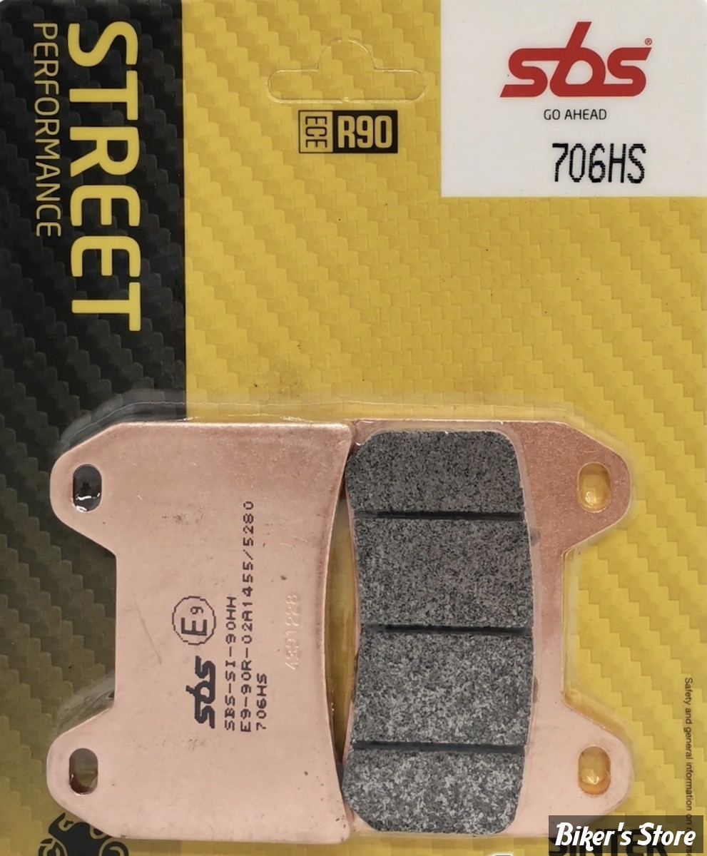 - PLAQUETTES DE FREIN - AVANT - OEM 2202492 - VICTORY 1998/2007 - SBS - METAL FRITTÉ / SINTERED - 706HS