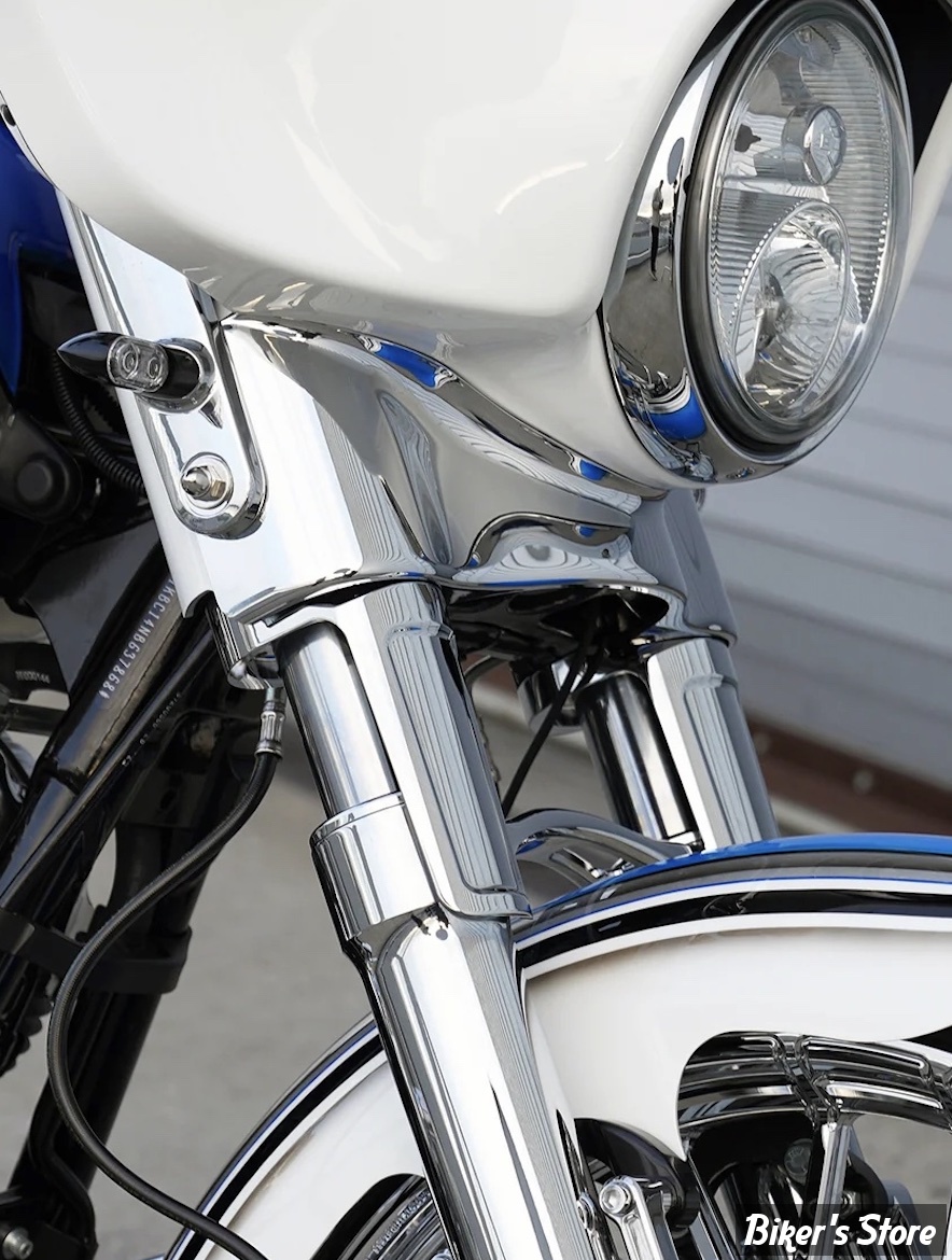 ECLATE N - PIECE N° 68A - PROTECTIONS DE FOURCHE ARLEN NESS - TOURING 14UP - METHOD - CHROME - 120-001