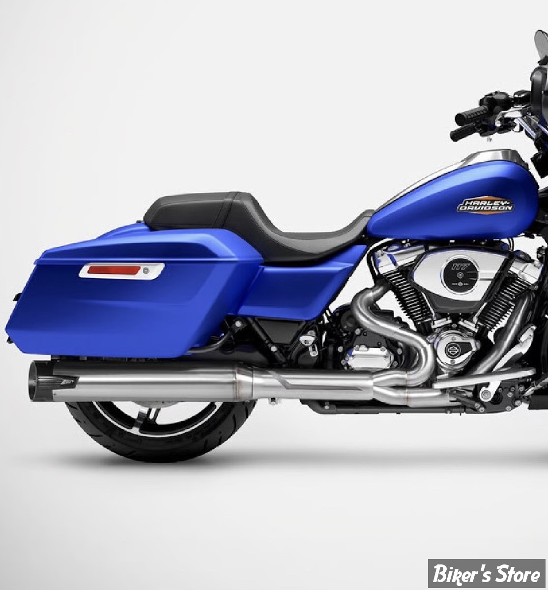 -  ECHAPPEMENT - ZARD - TOURING MILWAUKEE-EIGHT® 2025UP - 2 EN 1 - Zard Touring Euro 5+ 2-1 exhaust system. Satin stainless - INOX SATIN - ZHD047S00SAO