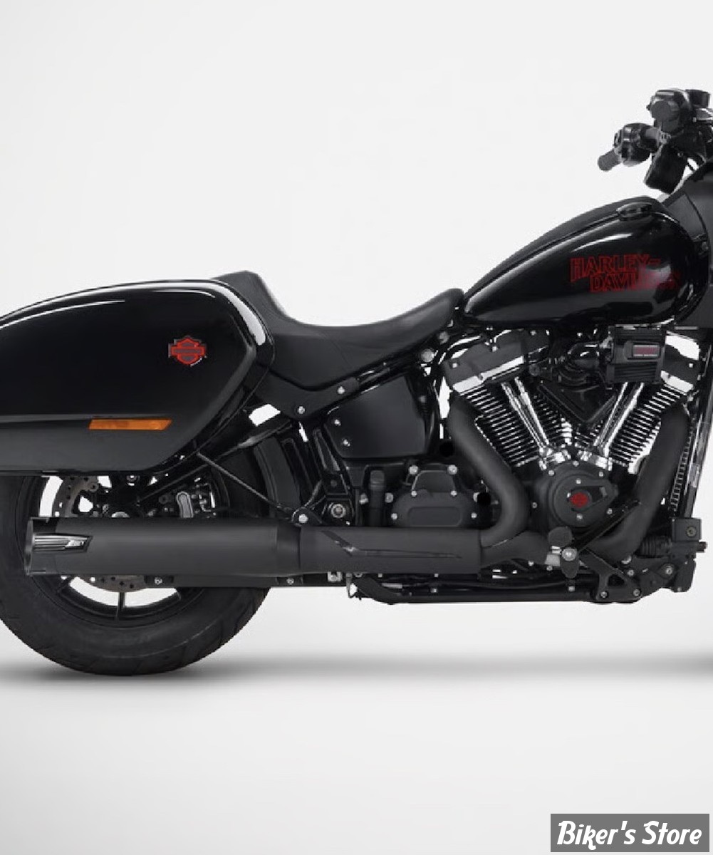  ECHAPPEMENT ZARD - SOFTAIL MILWAUKEE FXBB / FXLRS / FXLRST 2025UP - 2 en 1 - EURO 5+ - FINITION : NOIR - ZHD046S00SAO-B