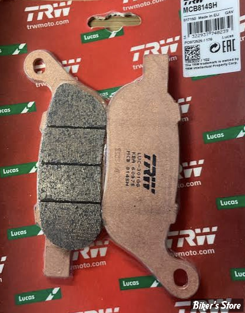 PLAQUETTES - SOFTAIL / DYNA 08/17 - 42298-08 - TRW LUCAS - AR - MCB814SH