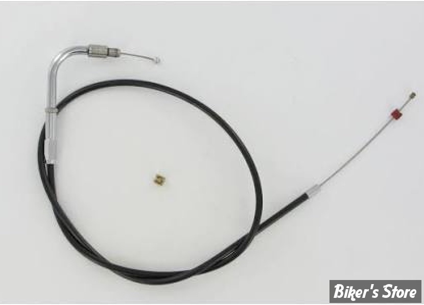 CABLE DE TIRAGE POUR BIGTWIN & SPORTSTER AVEC MIKUNI HSR 42/45 - LONGUEUR : 89 CM - 1996UP - BARNETT - NOIR - 101-31-30009