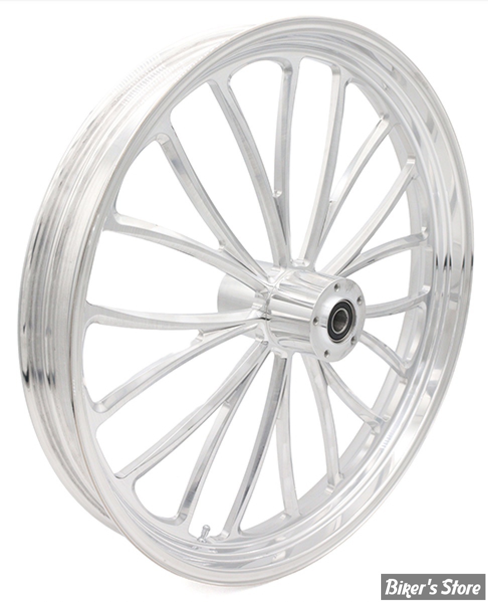 23 x 3.50 - ROUE ULTIMA ALUMINIUM - APPLICATION CUSTOM AXE 1" - MANHATTAN - D-F - 26" x 3.5" Manhattan Front Wheel - POLI - 37-633