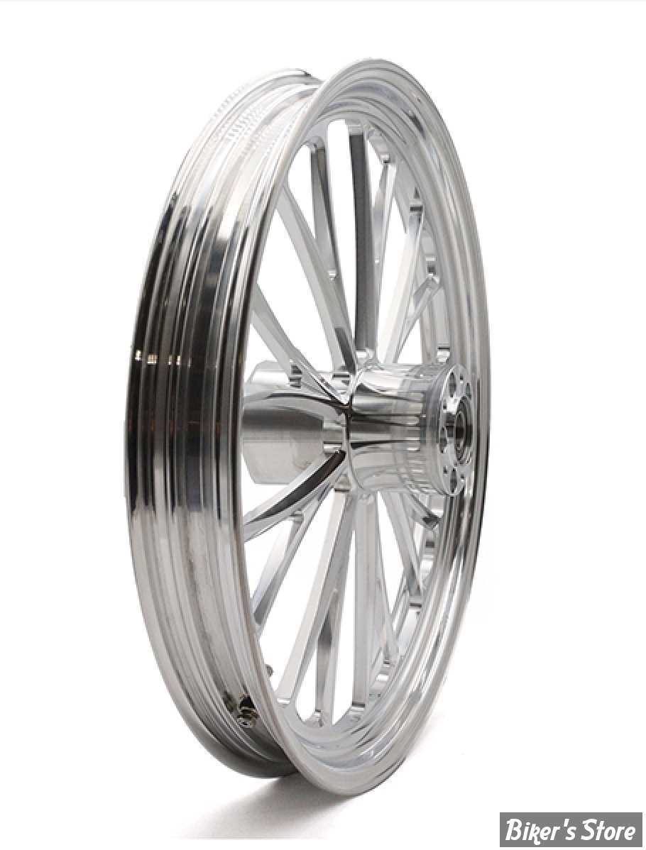 21 x 2.15 - ROUE ULTIMA ALUMINIUM - APPLICATION CUSTOM AXE 1" - MANHATTAN - D-F - 21" x 2.15" Manhattan Front Wheel  - POLI - 37-621