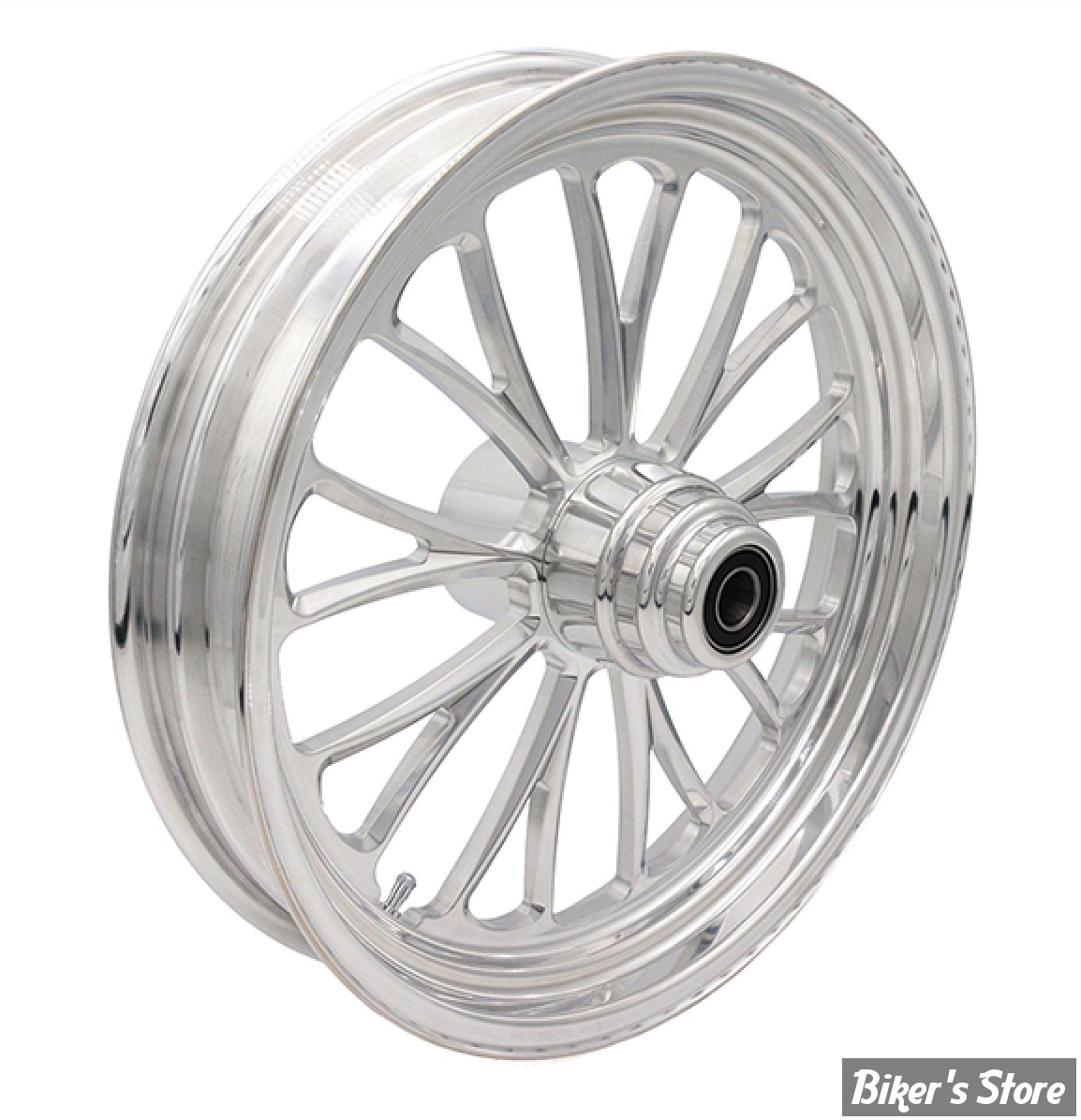 18 x 3.50 - ROUE ULTIMA ALUMINIUM - APPLICATION CUSTOM AXE 1" - MANHATTAN - S-F - Manhattan Front Wheel - POLI - 37-634
