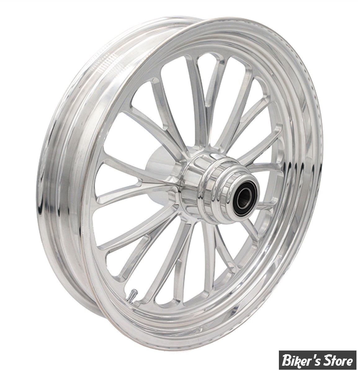 16 x 3.50 - ROUE ULTIMA ALUMINIUM - APPLICATION CUSTOM AXE 1" - MANHATTAN - S-F - Manhattan Front Wheel  - POLI - 37-624