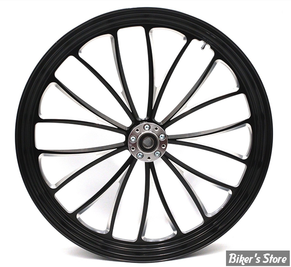 26 x 3.50 - ROUE ULTIMA ALUMINIUM - APPLICATION CUSTOM AXE 1" - MANHATTAN - S-F - Manhattan Front Wheel - BLACK CUT - 37-660