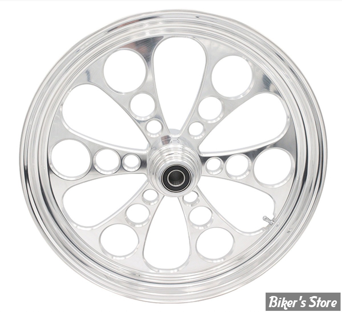 21 x 3.50 - ROUE ULTIMA ALUMINIUM - APPLICATION CUSTOM AXE 1" - KOOL KAT - S-F - KOOL KAT Front Wheel  - POLI - 37-602