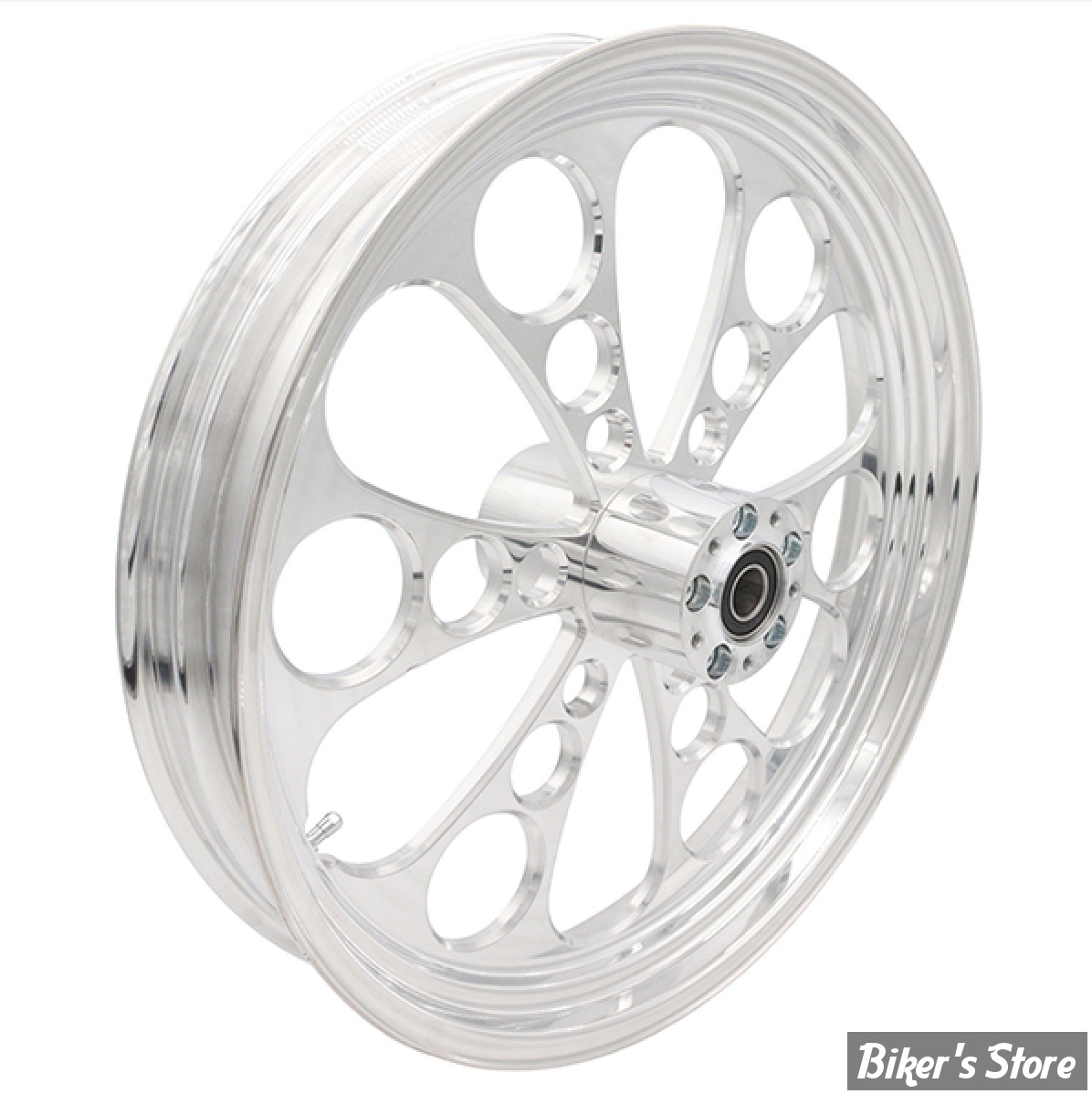 21 x 3.50 - ROUE ULTIMA ALUMINIUM - APPLICATION CUSTOM AXE 1" - KOOL KAT - D-F - KOOL KAT Front Wheel  - POLI - 37-603