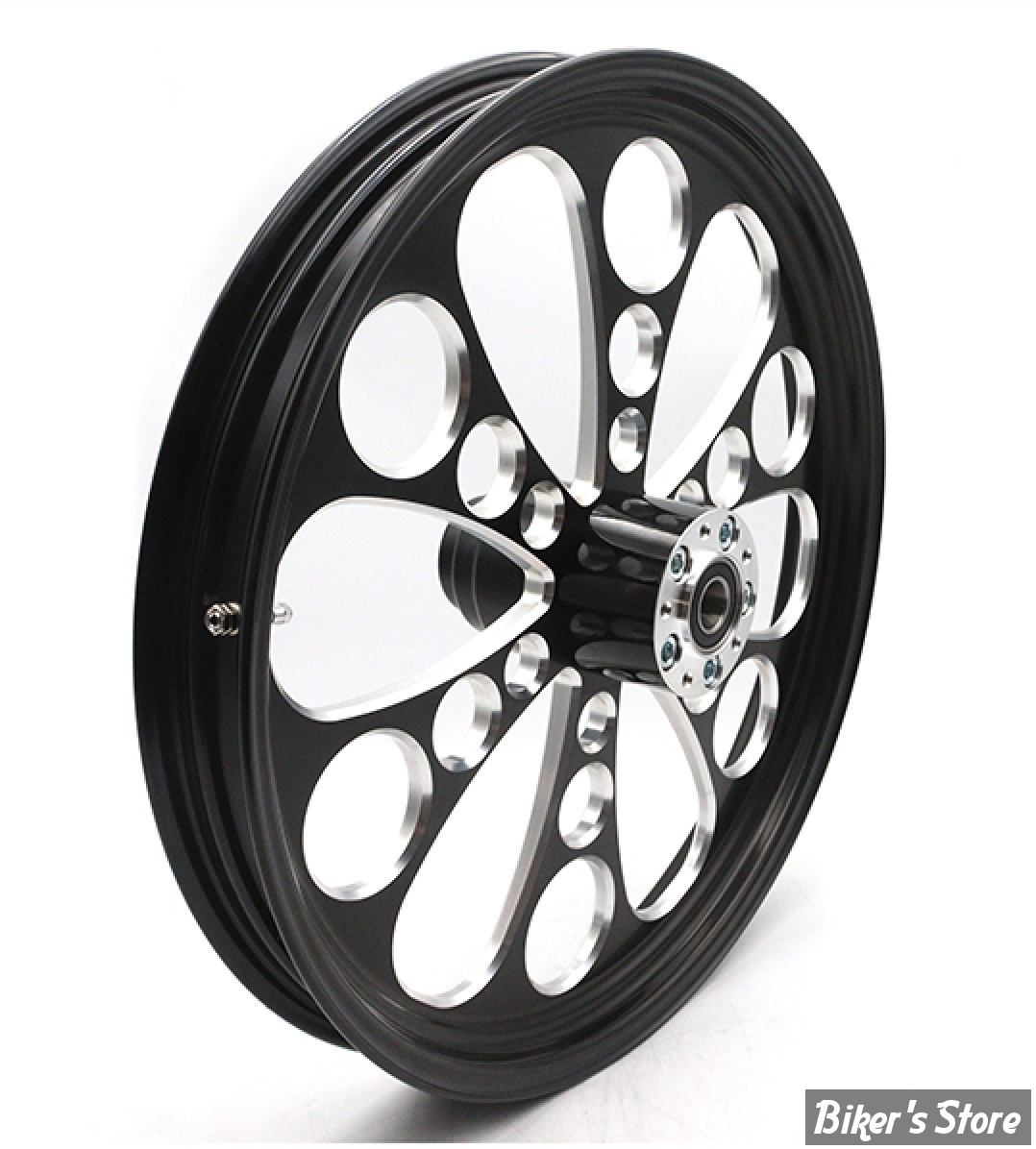 21 x 2.15 - ROUE ULTIMA ALUMINIUM - APPLICATION CUSTOM AXE 1" - KOOL KAT - S-F - KOOL KAT Front Wheel  - BLACK CUT - 37-644