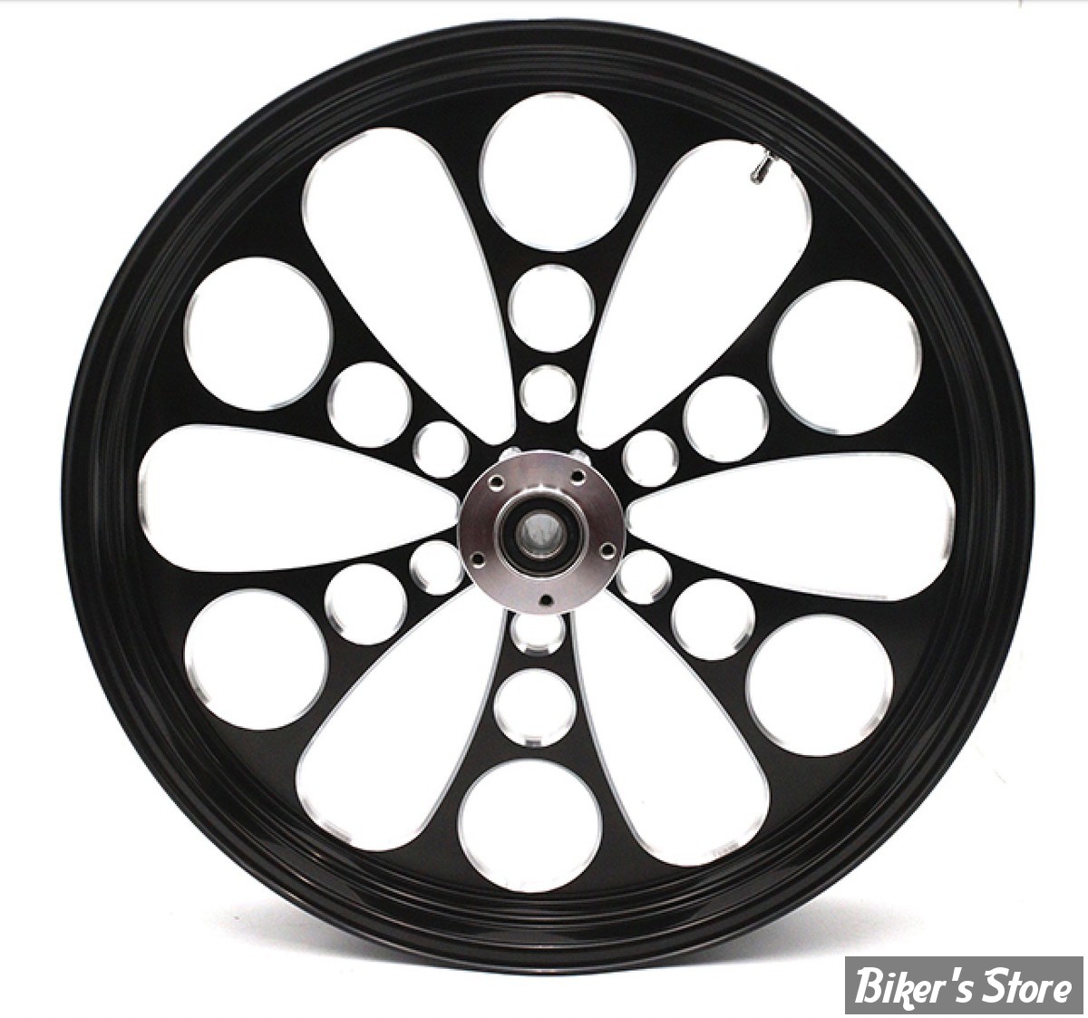 23 x 3.50 - ROUE ULTIMA ALUMINIUM - APPLICATION CUSTOM AXE 1" - KOOL KAT - D-F - KOOL KAT Front Wheel  - BLACK CUT  - 37-643