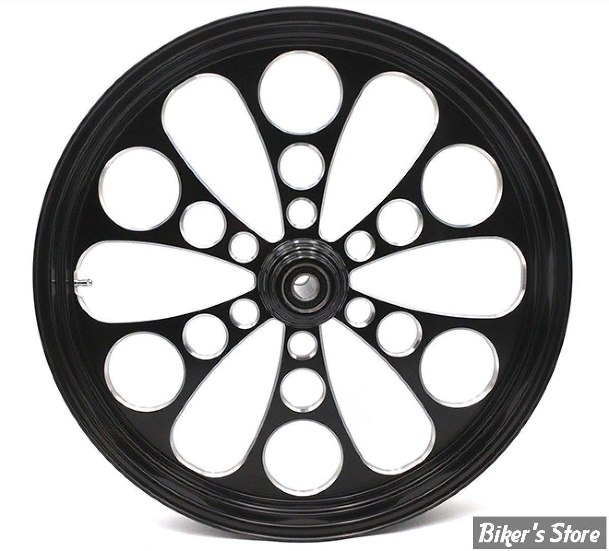 23 x 3.50 - ROUE ULTIMA ALUMINIUM - APPLICATION CUSTOM AXE 1" - KOOL KAT -S-F - KOOL KAT Front Wheel  - BLACK CUT  - 37-642