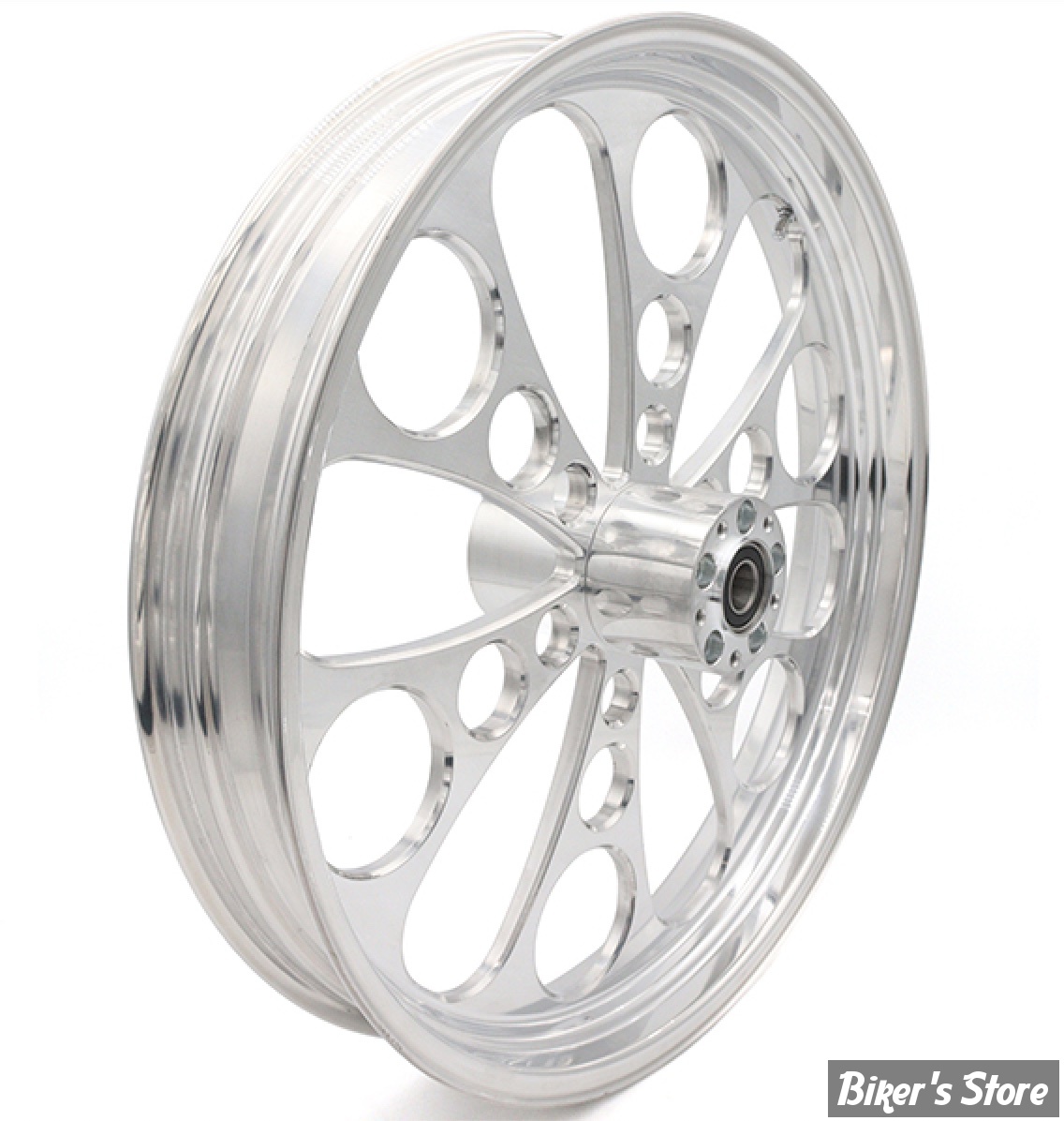 23 x 3.50 - ROUE ULTIMA ALUMINIUM - APPLICATION CUSTOM AXE 1" - KOOL KAT - D-F - KOOL KAT Front Wheel  - POLI  - 37-612