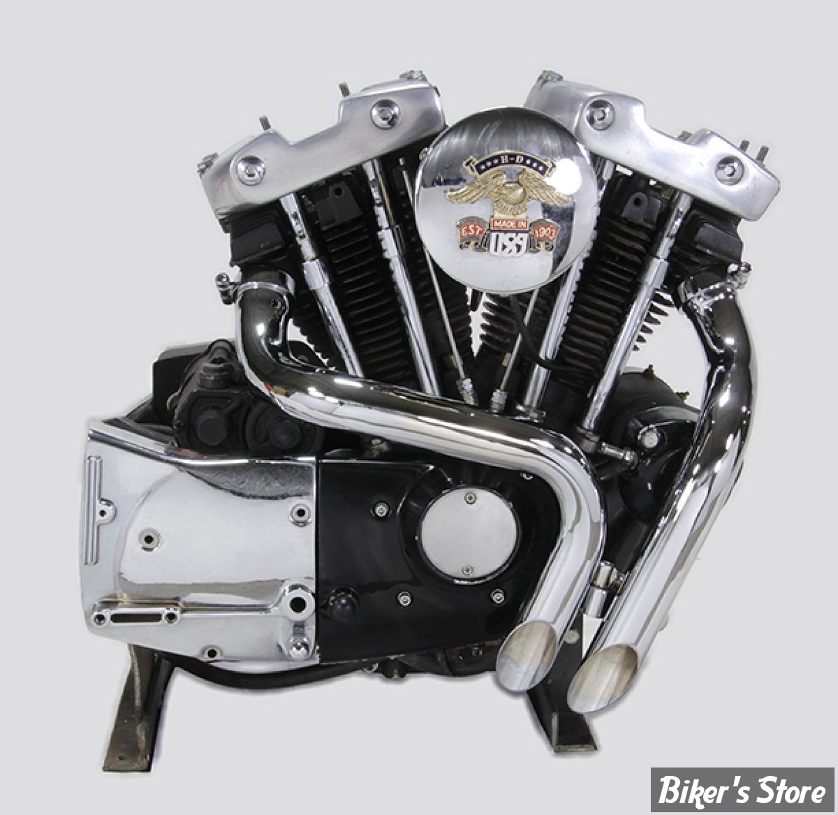 - ECHAPPEMENT - Wyatt Gatling - SPORTSTER 57/85 - Ironhead LAF Exhaust Header Set - 30-0727 - CHROME