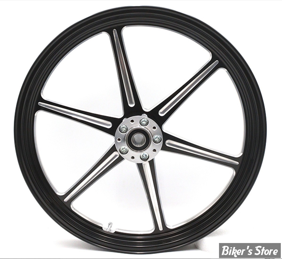 21 x 2.15 - ROUE ULTIMA ALUMINIUM - APPLICATION CUSTOM AXE 1" - REVOLVER -D-F - REVOLVER Front Wheel  - BLACK CUT - 37-931