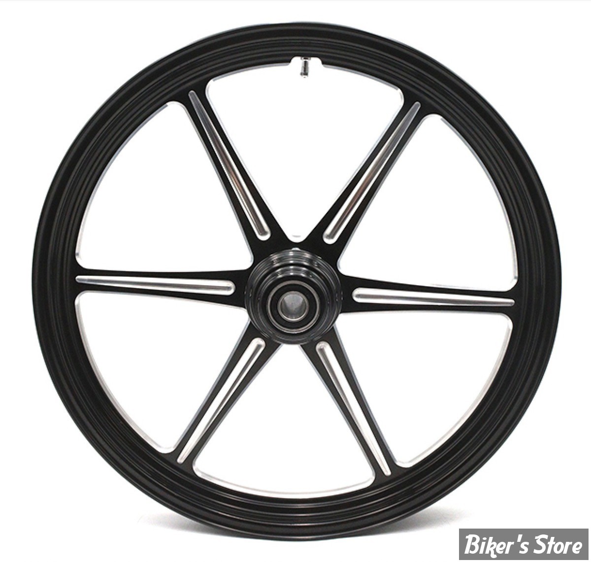 21 x 2.15 - ROUE ULTIMA ALUMINIUM - APPLICATION CUSTOM AXE 1" - REVOLVER - S-F - REVOLVER Front Wheel  - BLACK CUT - 37-930