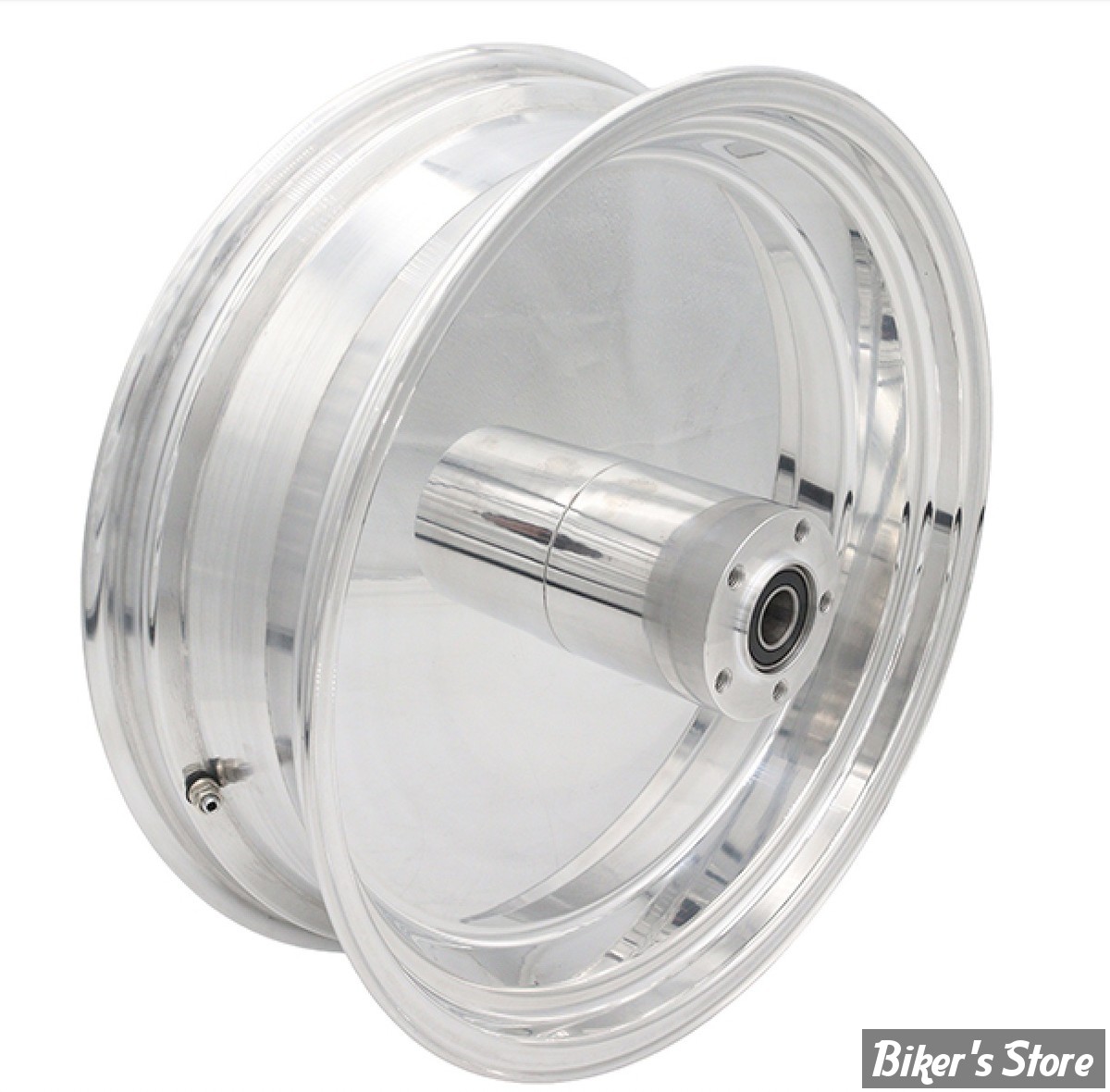 - 18 x 5.50 - ROUE ULTIMA ALUMINIUM - ARRIÈRE - APPLICATION CUSTOM AXE 3/4" - SOLID - D-F - SOLID REAR Wheel  - POLI - 37-553